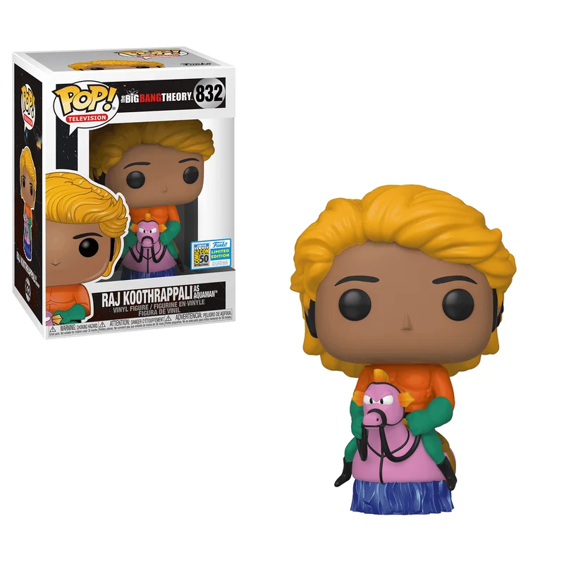 Raj Koothrappali as Aquaman #832 Funko Pop from Big Bang Theory