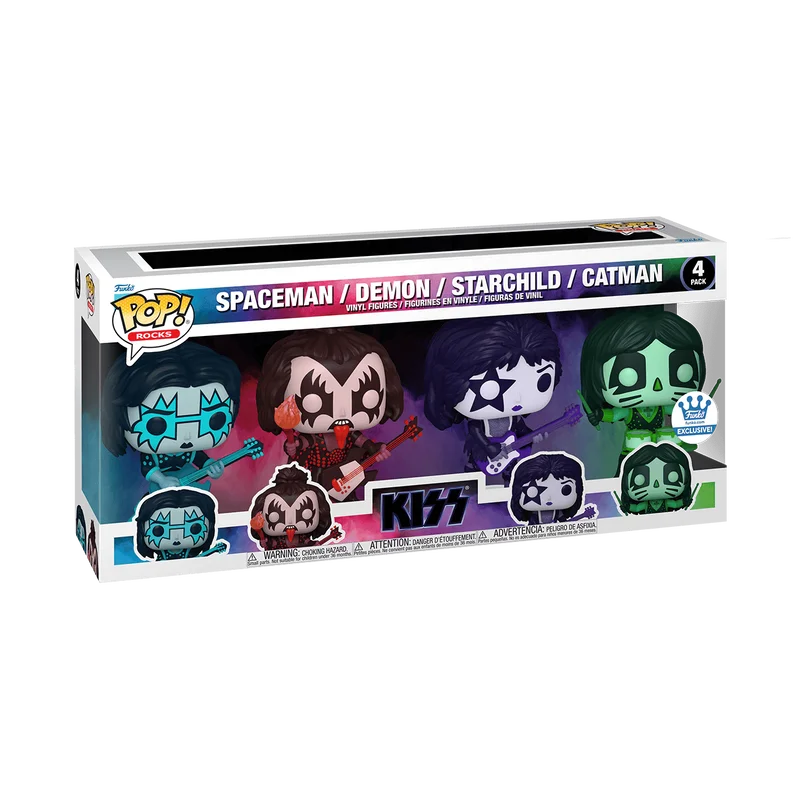 Spaceman / Demon / Starchild / Catman #4 PACK Funko Pop from KISS