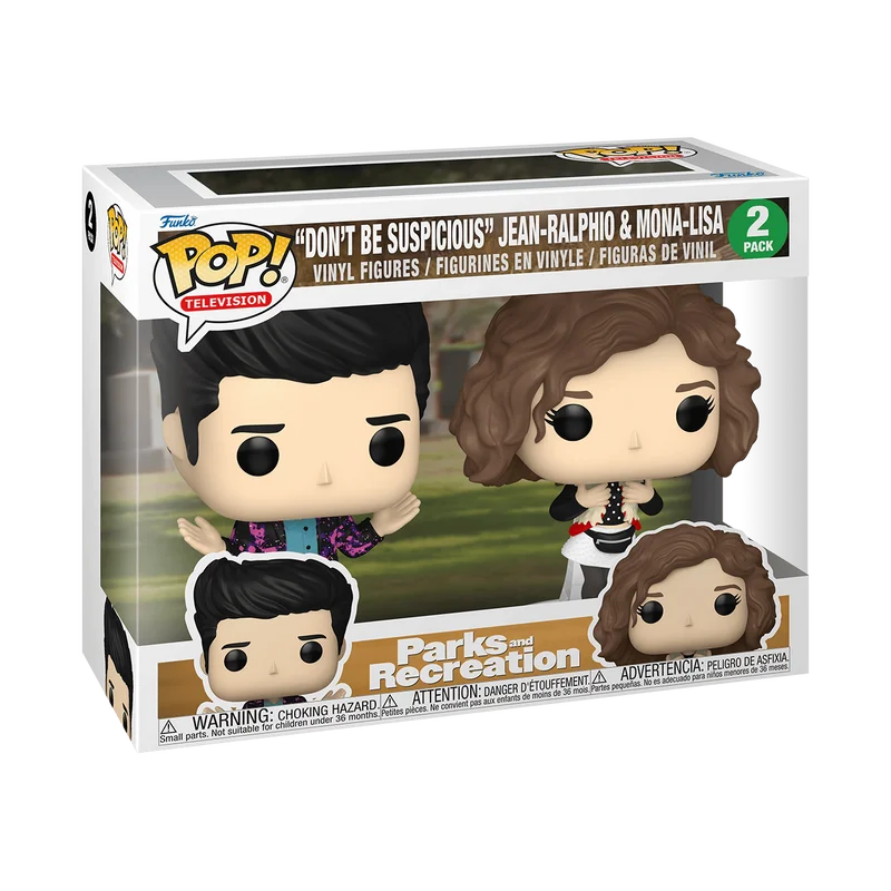 "Don't Be Suspicious" Jean-Ralphio & Mona-Lisa #2 PACK Funko Pop from Parks and Recreation