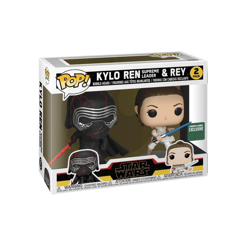 Kylo Ren Supreme Leader & Rey #2 PACK Funko Pop from Star Wars