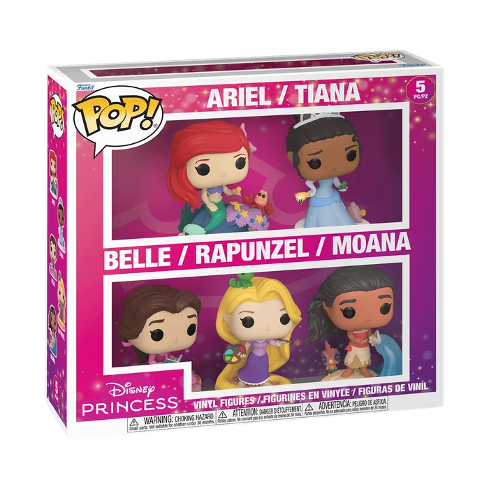 Arel / Tiana Belle/ Rapunzel / Moana #5 PC/PZ Funko Pop from Disney Princess