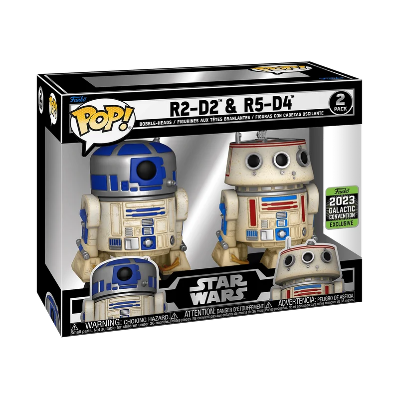 R2-D2 & R5-D4 #2 PACK Funko Pop from Star Wars