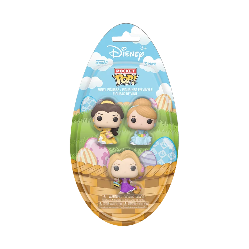 Belle, Cinderella, Rapunzel #3 PACK Funko Pop from Disney