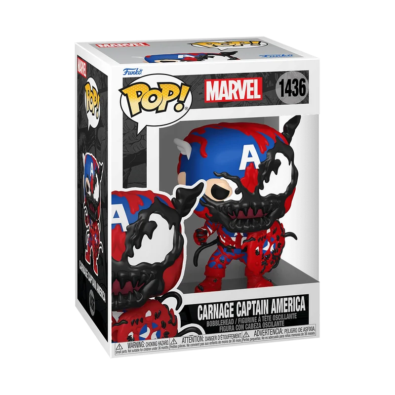 Carnage Captain America #1436 Funko Pop from Marvel