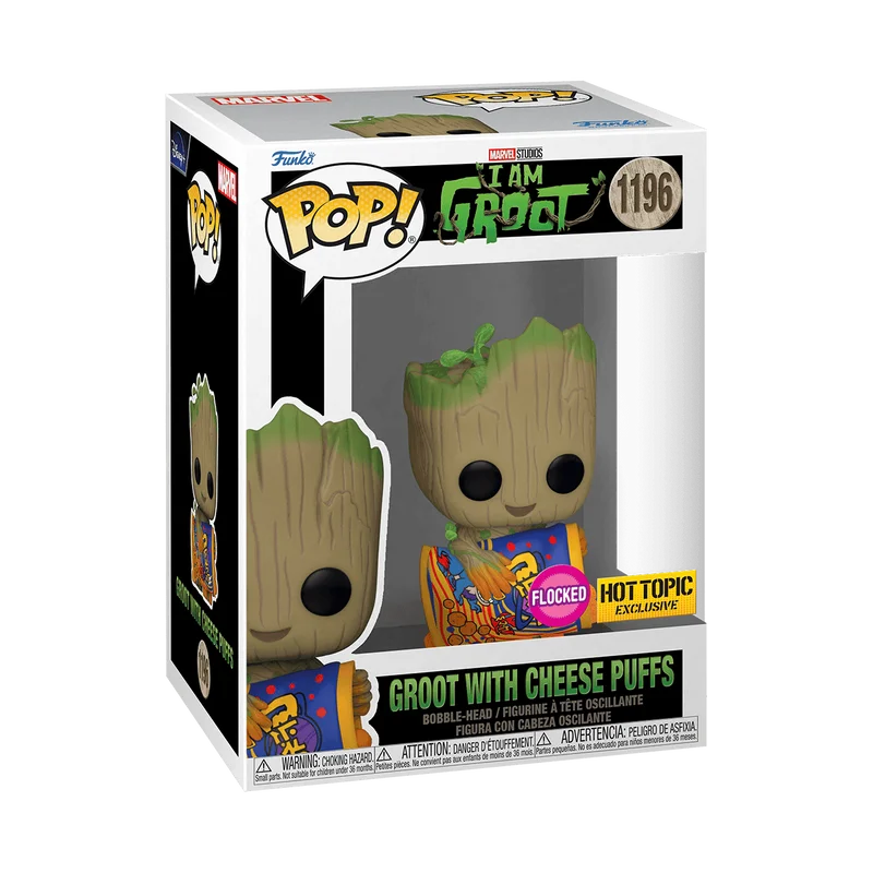 Groot with Cheese Puffs #1196 Funko Pop from I Am Groot