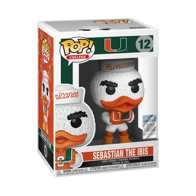 Sebastian the Ibis #12 Funko Pop from College Mascots
