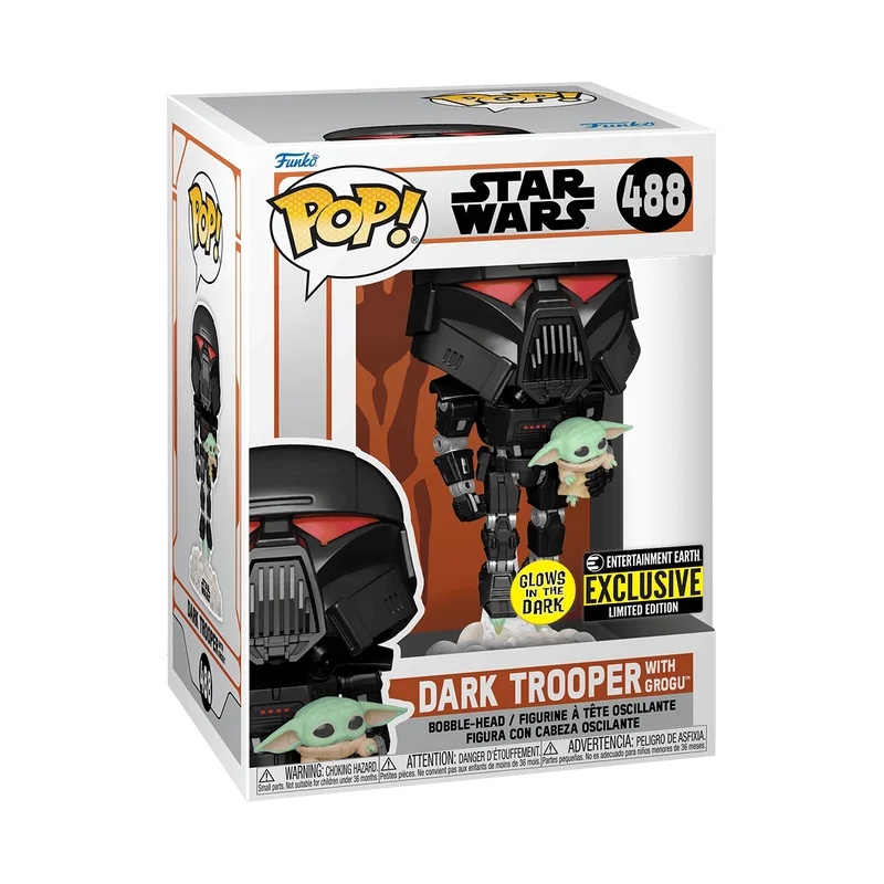 Dark Trooper with Grogu #488 Funko Pop from Star Wars