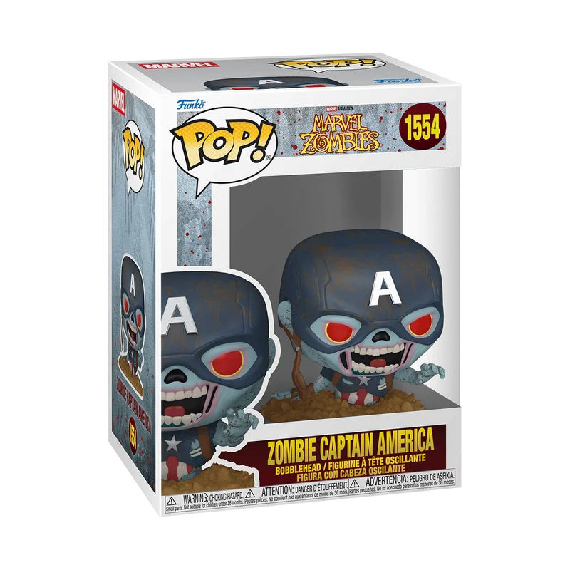 Zombie Captain America #1554 Funko Pop from Marvel Zombies