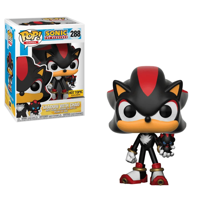 Shadow with Chao #288 Funko Pop from Sonic The Hedgehog