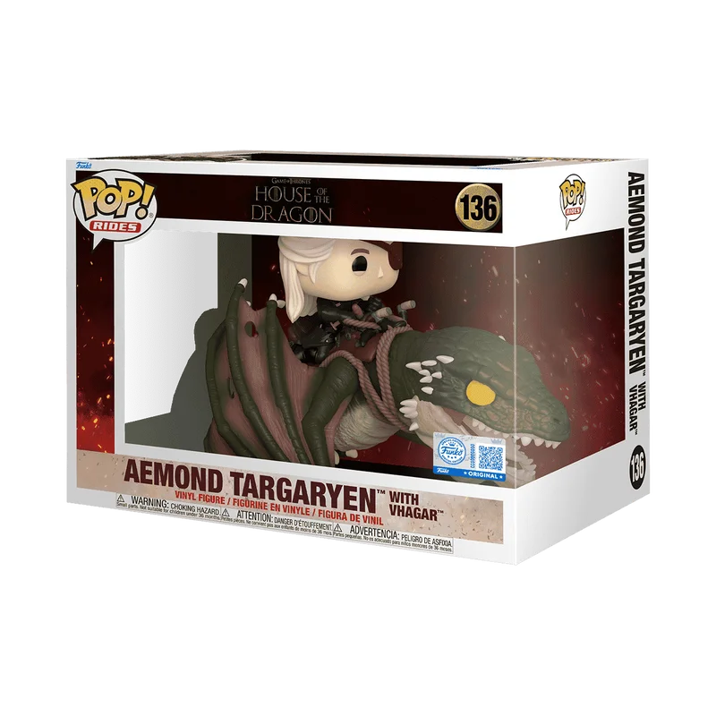 Aemond Targaryen with Vhagar #136 Funko Pop from House of the Dragon