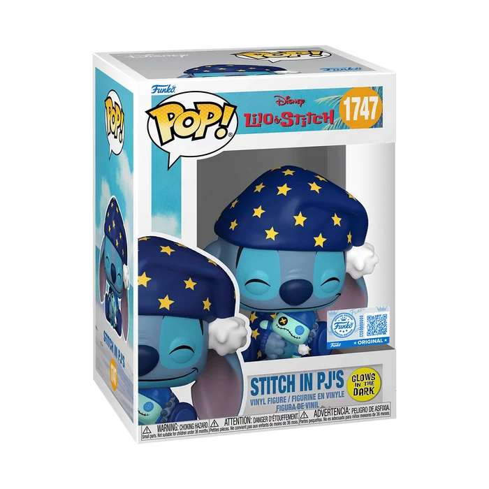 Stitch in PJ's #1747 Funko Pop from Lilo & Stitch