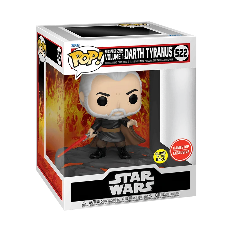 Red Saber Series Volume 1: Darth Tyranus #522 Funko Pop from Star Wars