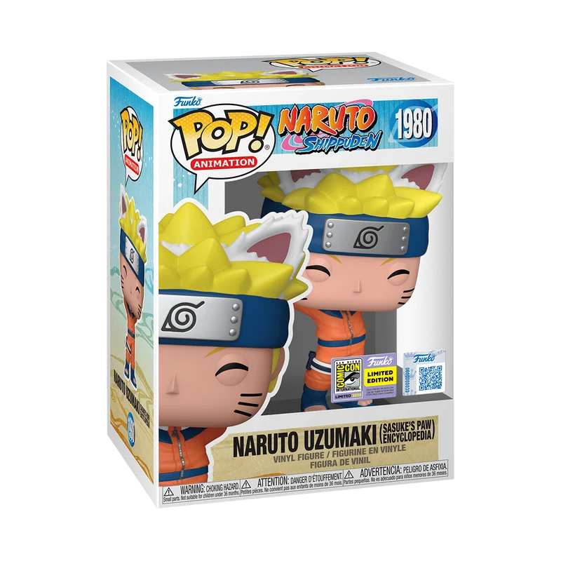 Naruto Uzumaki (Sasuke's Paw Encyclopedia) #1980 Funko Pop from Naruto Shippuden