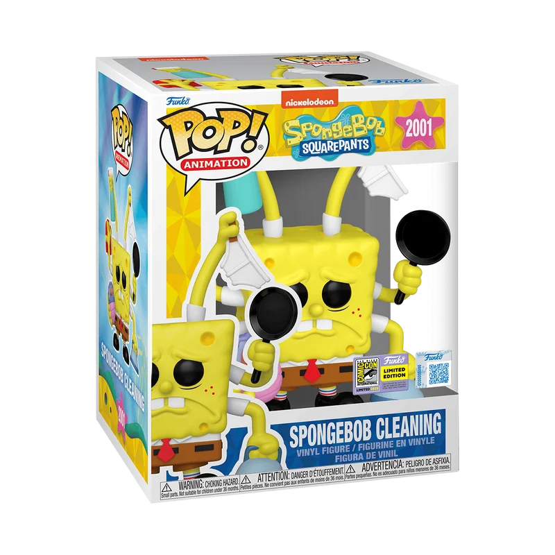 SpongeBob Cleaning #2001 Funko Pop from Spongebob Squarepants