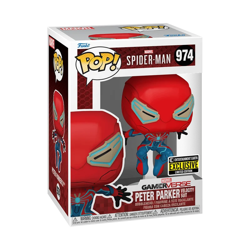 Peter Parker Velocity Suit #974 Funko Pop from Spider-Man 2