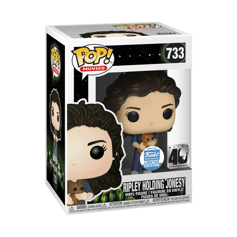 Ripley Holding Jonesy #733 Funko Pop from Alien