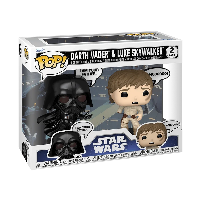 Darth Vader & Luke Skywalker #2 PACK Funko Pop from Star Wars