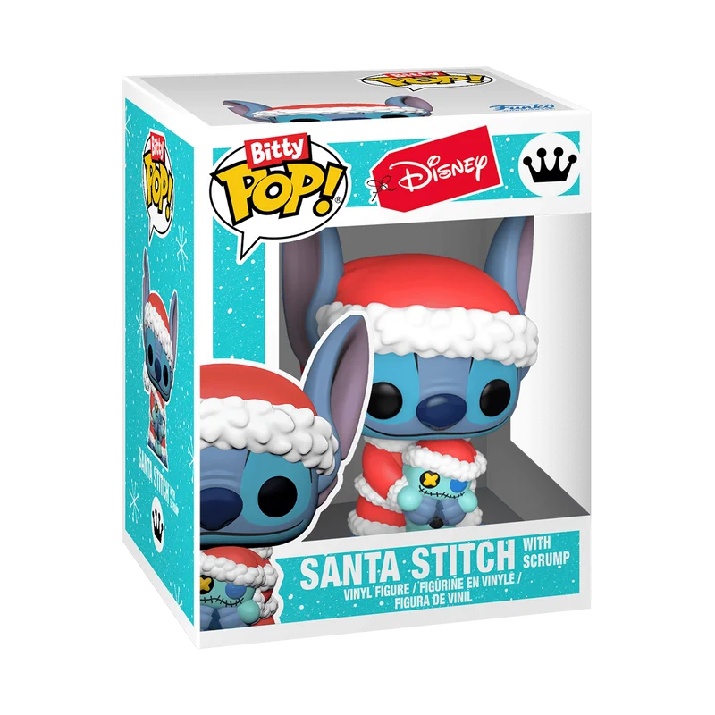 Santa Stitch with Scrump Funko Pop from Disney