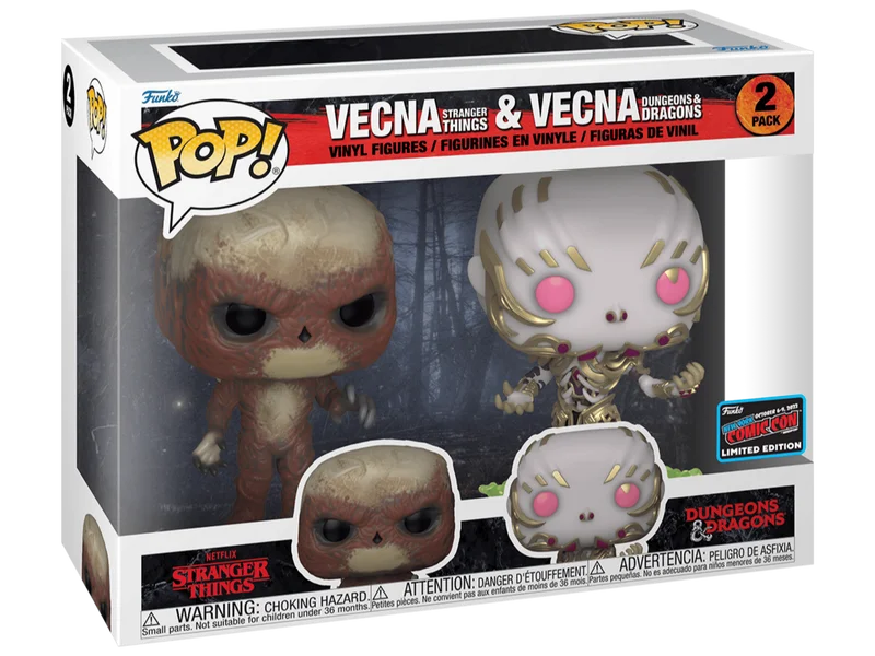Vecna Stranger Things and Vecna Dungeons and Dragons #2 PACK Funko Pop from Stranger Things Dungeons Dragons