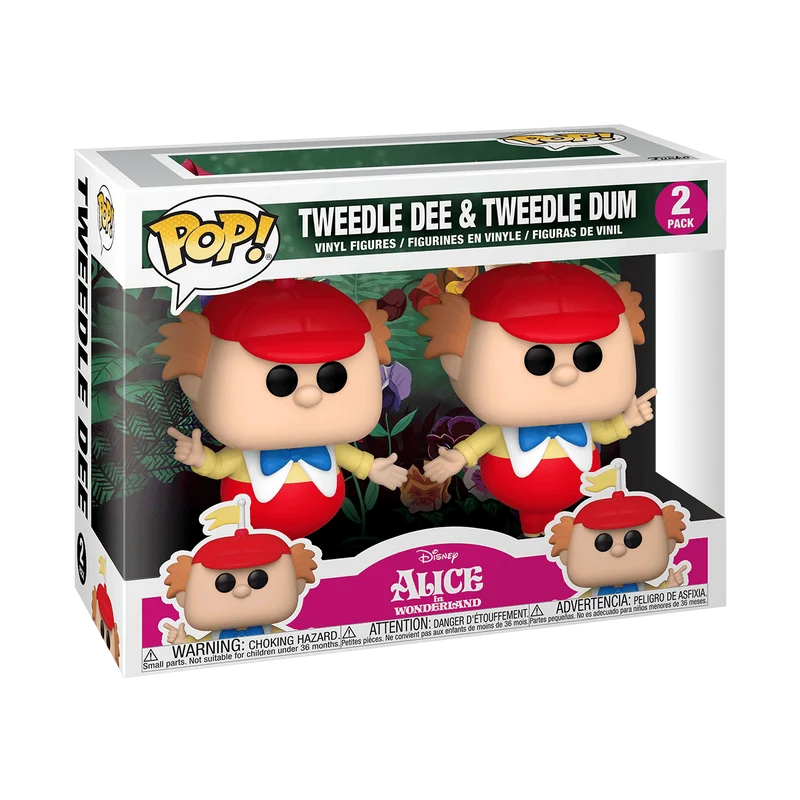 Tweedle Dee & Tweedle Dum #2 PACK Funko Pop from Alice in Wonderland