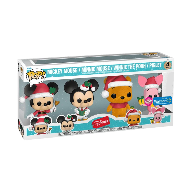 Mickey Mouse / Minnie Mouse / Winnie the Pooh / Piglet #4 PACK Funko Pop from Disney