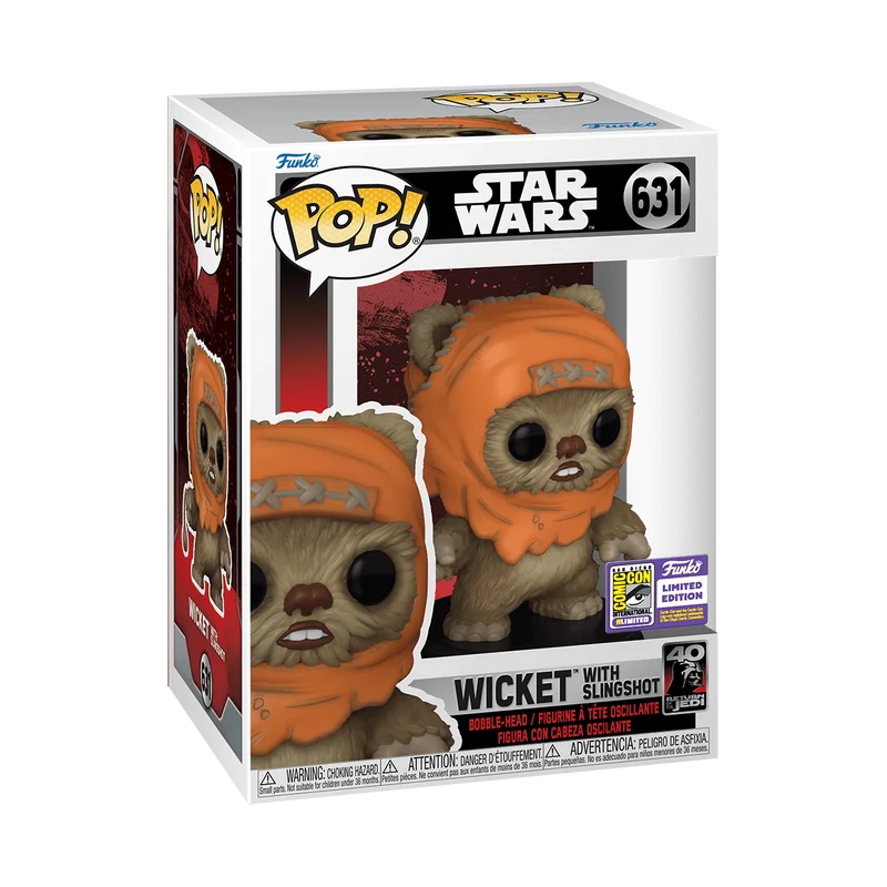 Wicket with Slingshot #631 Funko Pop from Star Wars
