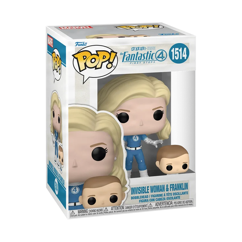 Invisible Woman & Franklin #1514 Funko Pop from The Fantastic 4 First Steps