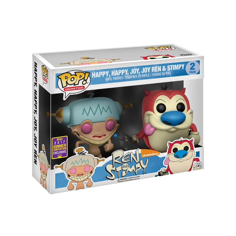 Happy, Happy, Joy, Joy Ren & Stimpy #2 PACK Funko Pop from Ren and Stimpy