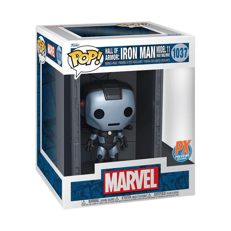 Hall of Armor: Iron Man Model 11 War Machine #1037 Funko Pop from Marvel