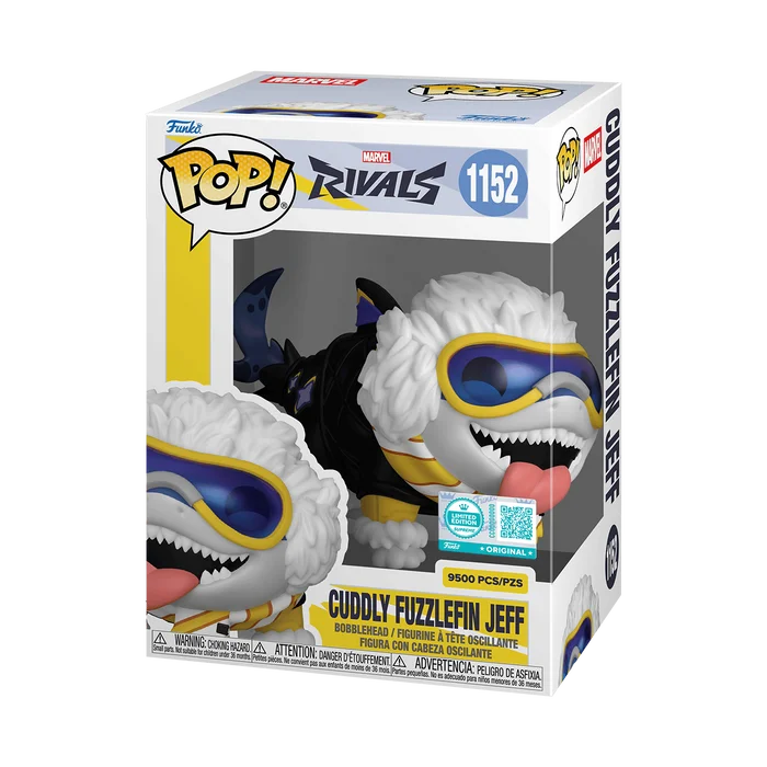 Cuddly Fuzzlefin Jeff #1152 Funko Pop from Marvel Rivals