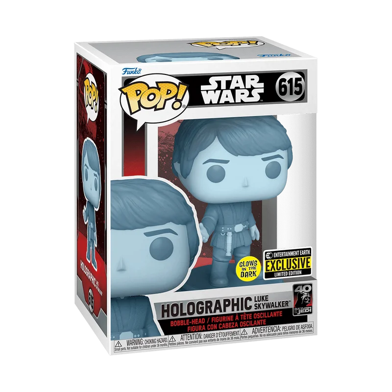 Holographic Luke Skywalker #615 Funko Pop