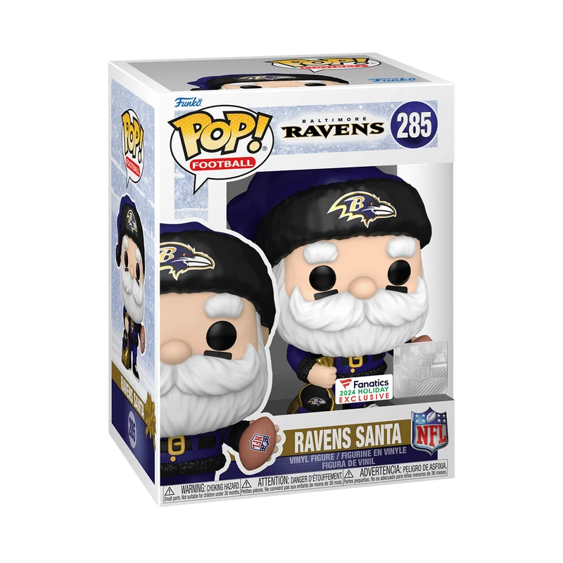 Ravens Santa #285 Funko Pop from Baltimore Ravens