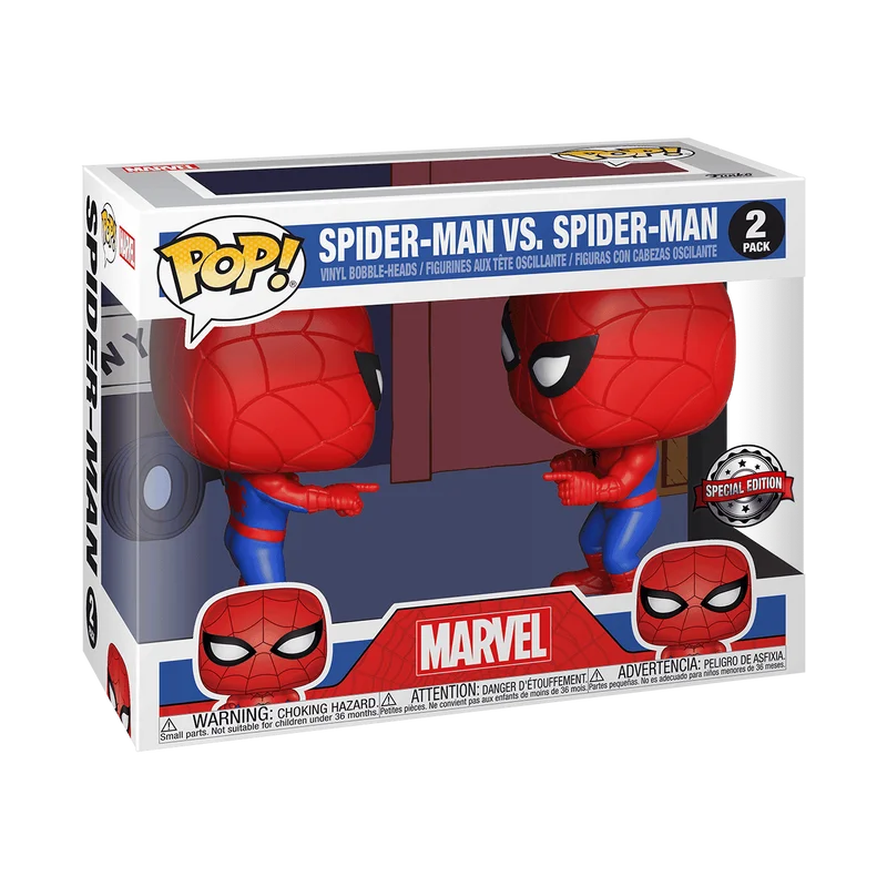 Spider-Man vs. Spider-Man #2 PACK Funko Pop from Marvel
