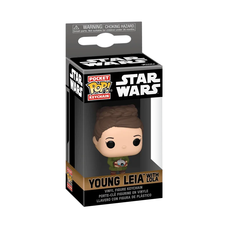 Young Leia with Lola Funko Pop from Star Wars