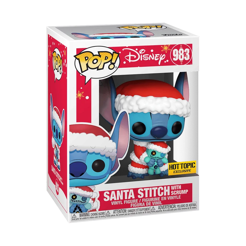 Santa Stitch with Scrump #983 Funko Pop from Disney