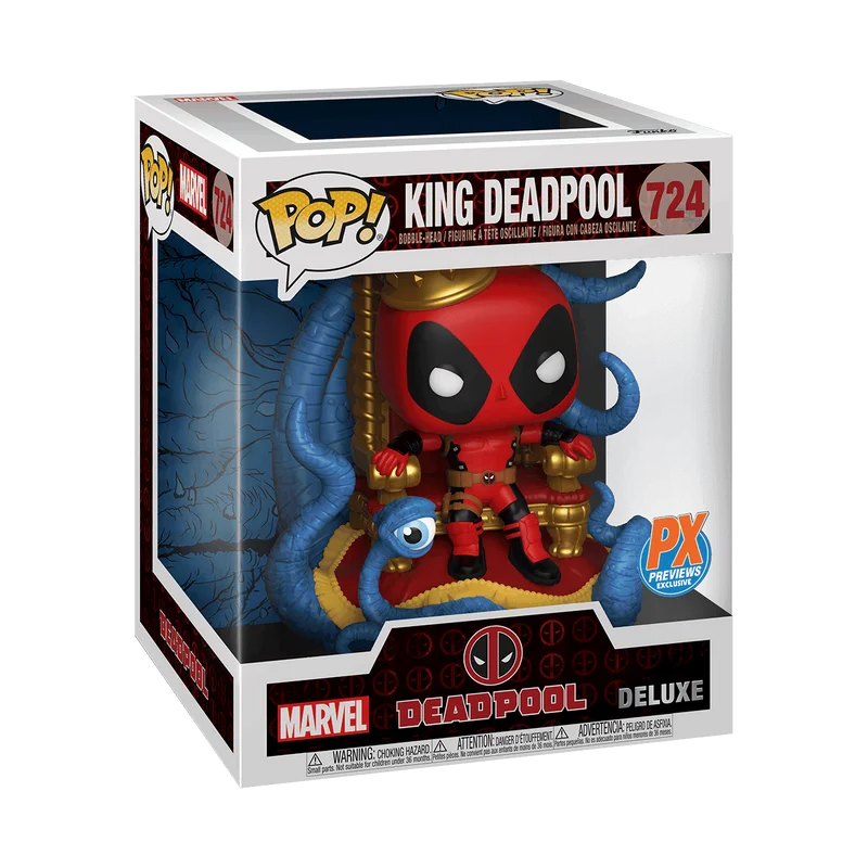 King Deadpool on Throne #724 Funko Pop from Marvel