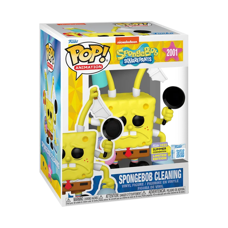 Spongebob Cleaning #2001 Funko Pop from Spongebob Squarepants