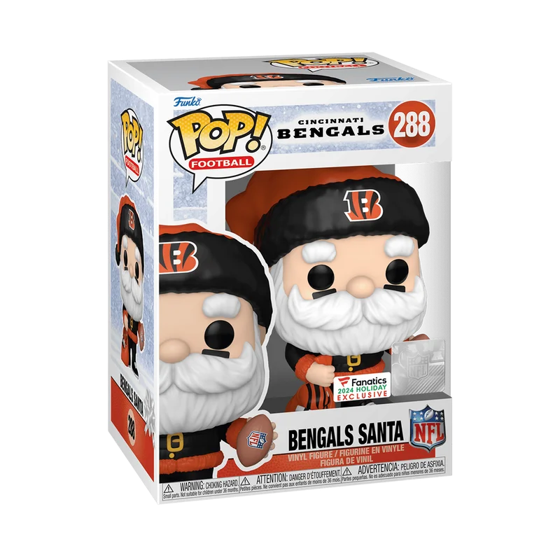 Bengals Santa #288 Funko Pop from Cincinnati Bengals