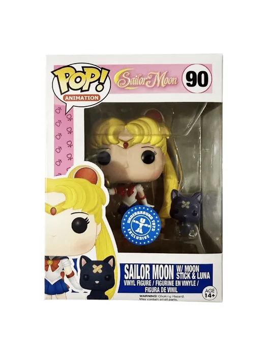 Sailor Moon (w/ Moon Stick & Luna) #90 Funko Pop from Sailor Moon