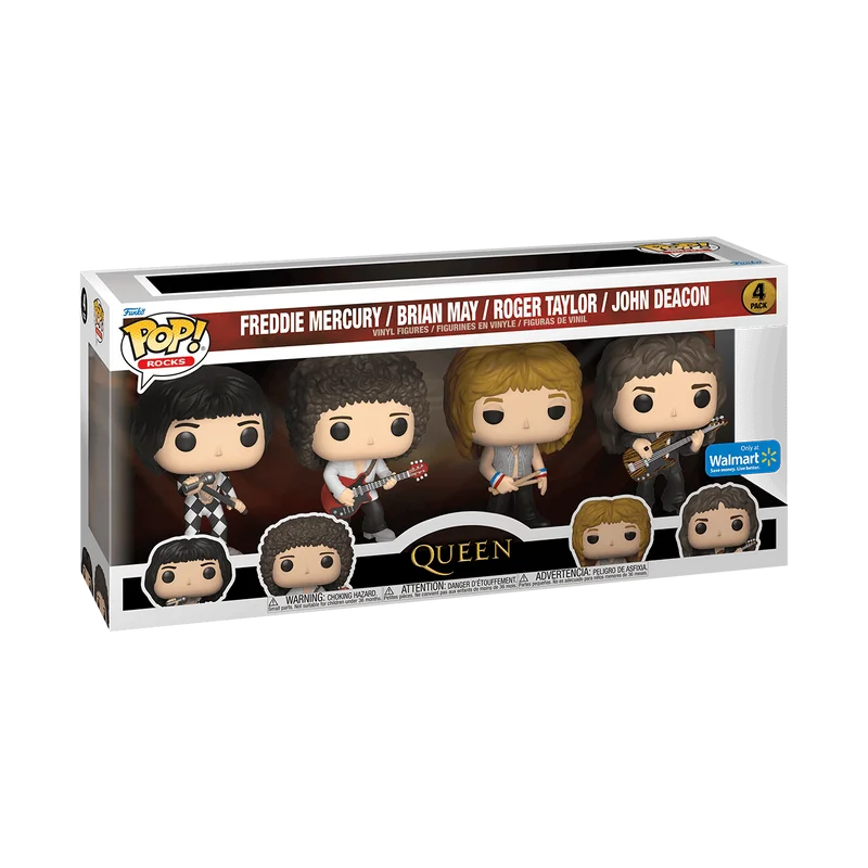 Freddie Mercury / Brian May / Roger Taylor / John Deacon #4 PACK Funko Pop from Queen