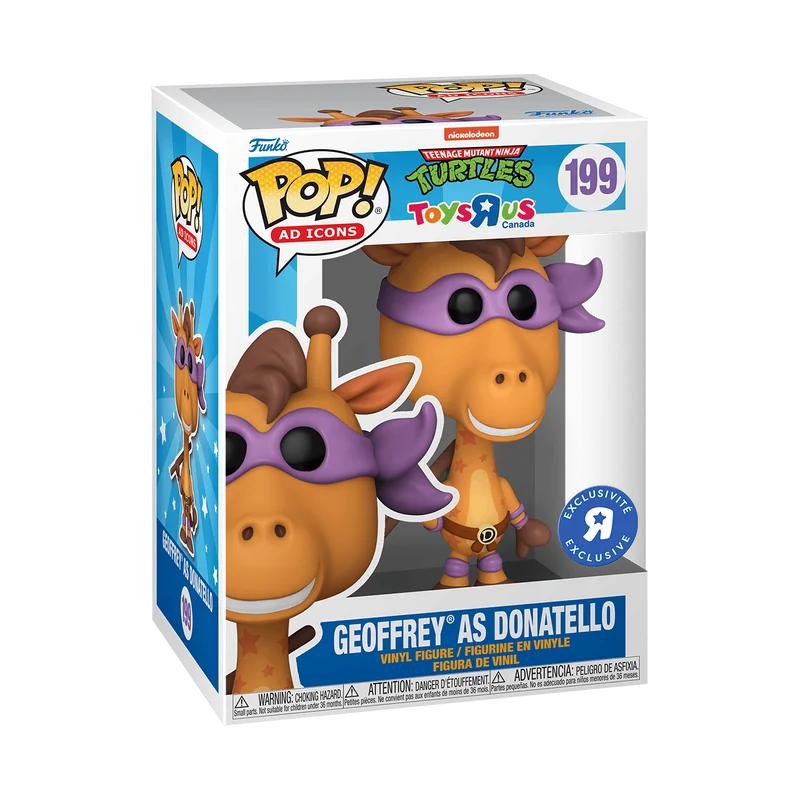 Geoffrey as Donatello #199 Funko Pop from Teenage Mutant Ninja Turtles Toys r Us