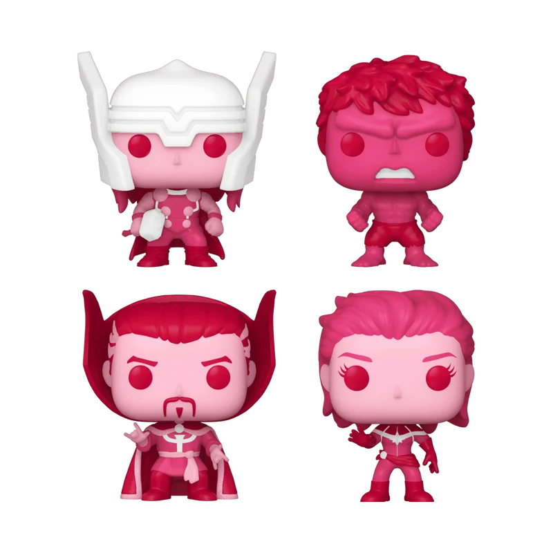 Thor / Hulk / Dr. Strange/ Captain Marvel #4 PACK Funko Pop from Marvel