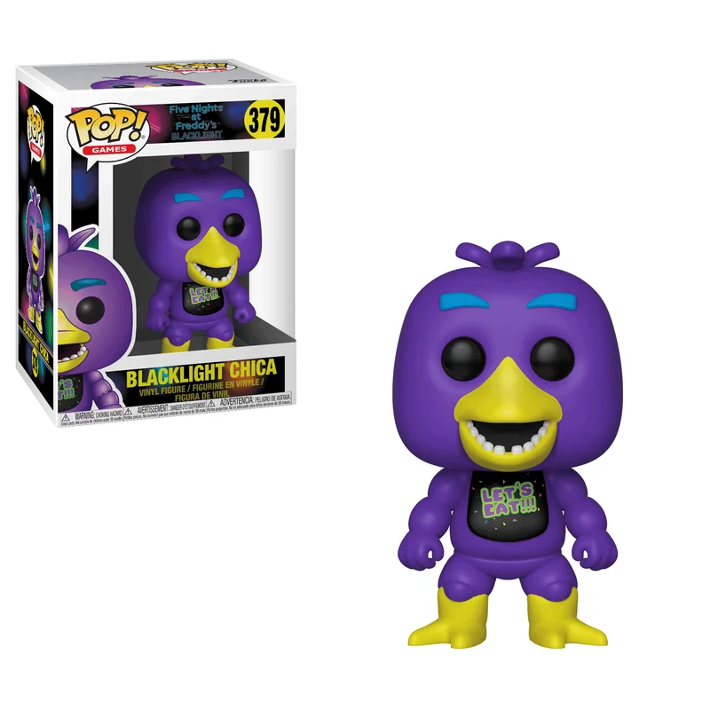 Blacklight Chica #379 Funko Pop from Five Nights at Freddy's