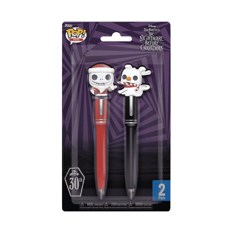 Santa Jack Skellington & Zero with Candy Cane #2 PACK Funko Pop from The Nightmare before Christmas