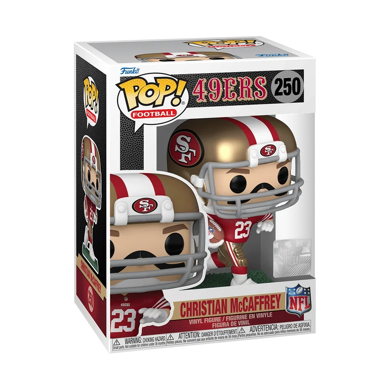 Christian McCaffrey #250 Funko Pop from 49Ers