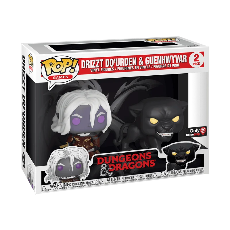 Drizzt Do'Urden with Guenhwyvar #2 PACK Funko Pop from Dungeons & Dragons