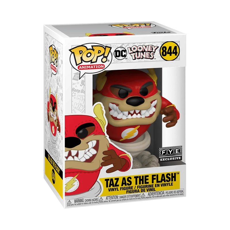 Taz as The Flash #844 Funko Pop from Looney Tunes