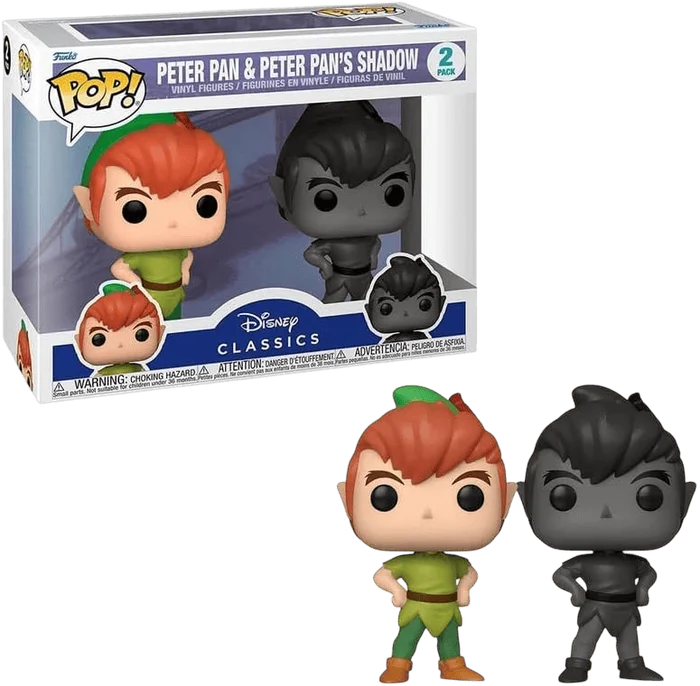 Peter Pan And Peter Pan's Shadow #2 PACK Funko Pop from Disney Classics
