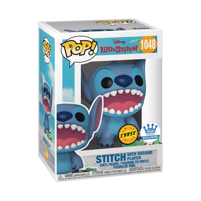 Stitch with Record Player #1048 Funko Pop from Lilo & Stitch