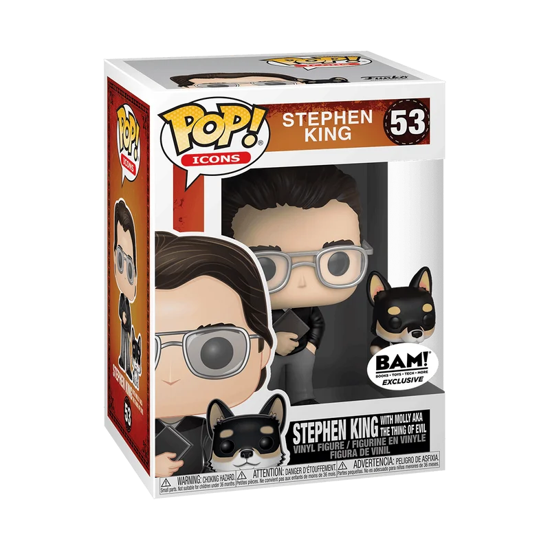 Stephen King with Molly aka the Thing of Evil #53 Funko Pop from Celebrities